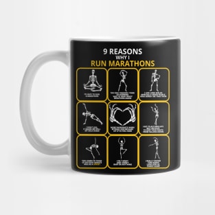 9 jokes marathoner on the race Mug